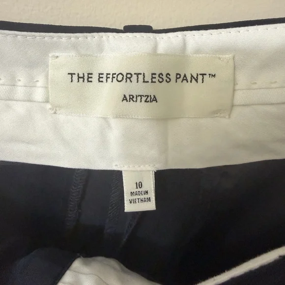 Aritzia Effortless Wider Pant in Dark Night Navy - Picture 2 of 5